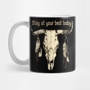 Stay At Your Best Baby Love Music Bull-Skull Mug